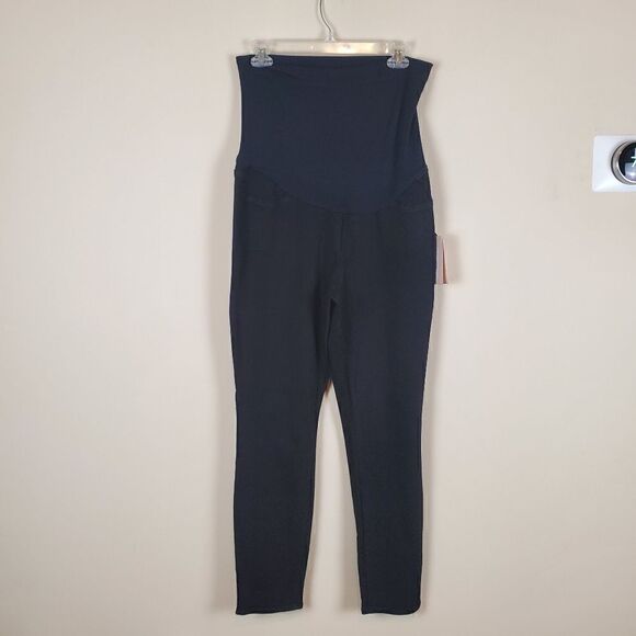 NYDJ Black Skinny Ankle Maternity Pants Size 14 - Picture 1 of 10